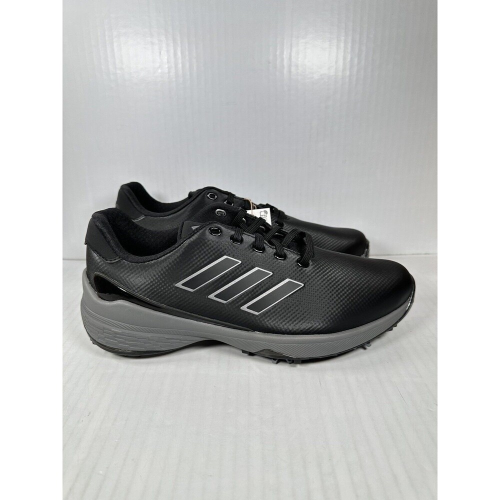 Size 9.5 Mens Adidas ZG23 Golf Shoes Black Silver Metallic Grey GW1178 NEW